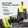 Grundns Neptune Thermo Anorak Jacket, Hi Vis Yellow - 2X-Large view 4
