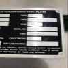 Gsinnerlink Truck Car Vintage Vehicle Info Plate VIN # Model GFits VWR Tires Year Custom Engraved view 3
