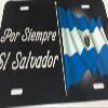 El Salvador Flag Personalized Custom License Vanity Plate Free Engraved Auto Car Tag El Salvador Country Flag License Plate Designed and Custom Made view 3