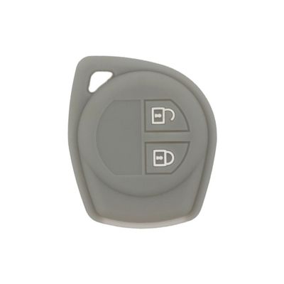 SEGADEN Silicone Cover Protector Case Holder Skin Jacket Compatible with Suzuki 2 Button Remote Key Fob CV4545 Gray
