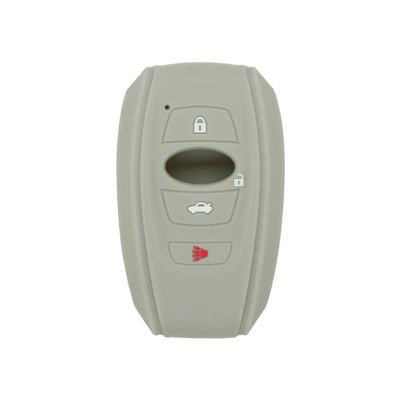 SEGADEN Silicone Cover Protector Case Holder Skin Jacket Compatible with Subaru 4 Button Smart Remote Key Fob CV4255 Gray