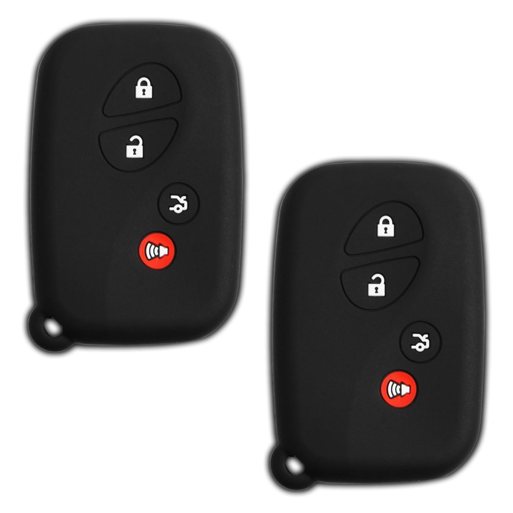 KeyGuardz Keyless Entry Remote Car Smart Key Fob Outer Shell Cover Protective Case for ES GS is LS (Pack of 2)