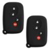 KeyGuardz Keyless Entry Remote Car Smart Key Fob Outer Shell Cover Protective Case for ES GS is LS (Pack of 2) view 1