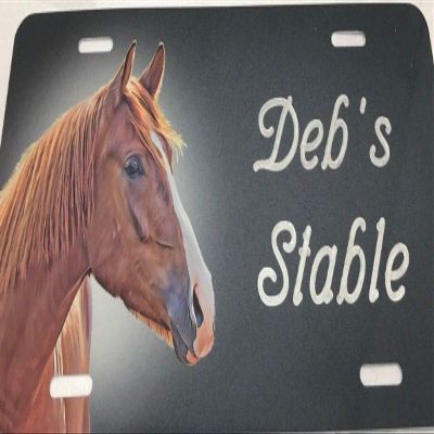 Horse Personalized Custom License Vanity Plate Free Engraved Auto Car Tag License Plate Beautifully Designed and Specially Made