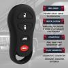 fits Chrysler Dodge Jeep Key Fob Remote Case Cover Skin Protector view 4