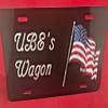 American Flag Personalized Custom License Vanity Plate Free Engraved Auto Car Tag USA Country Flag License Plate Beautifully Designed and Specially Made view 3