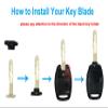 3 Buttons Key Fob Shell Case Fit for Honda Civic CR-V Crosstour Fit Pilot CR-Z Odyssey Accord Replacement Keyless Entry Remote Control Car Key Fob Cover view 4