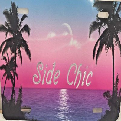 Palm Tree Personalized Custom License Vanity Plate Free Engraved Auto Car Tag License Plate Beautifully Designed and Specially Made