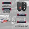1X Key Fob Remote Case Cover Skin Protector fits Toyota 1999-2009 4runner / 2001-2008 Sequoia view 4