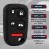 fits 1999-2004 Honda Odyssey Key Fob Remote Case Cover Skin Protector view 4