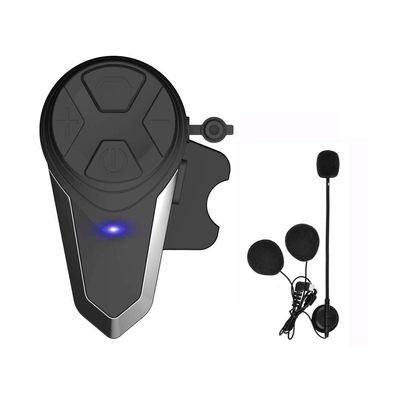 Dgakcvb Motorcycle Bluetooth Headset, BT-S3 Bluetooth 5.0 Helmet Intercom Headset up to 3 Riders 1000M Helmet Communication System for Ski/ATV/Dirt Bike/Racing/Climbing(Single)