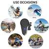 Dgakcvb Motorcycle Bluetooth Headset, BT-S3 Bluetooth 5.0 Helmet Intercom Headset up to 3 Riders 1000M Helmet Communication System for Ski/ATV/Dirt Bike/Racing/Climbing(Single) view 3