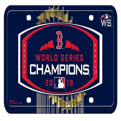 Red Sox 2018 World Series Champions Metal License Plate Tag Sign