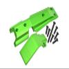 GPM For Traxxas E-Revo 2.0 VXL Brushless (86086-4) Upgrade Parts Aluminum Front Skid Plate - 2Pc Set Green view 1