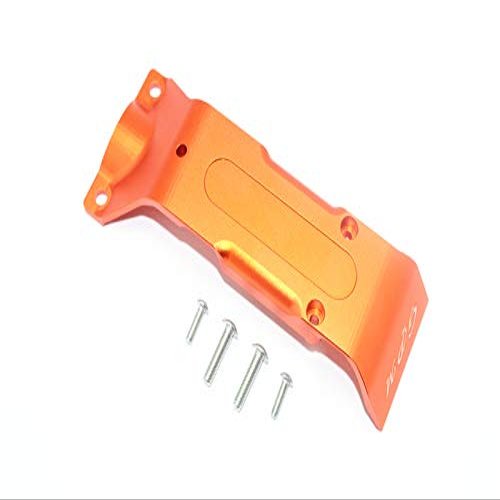 GPM For Traxxas E-Revo 2.0 VXL Brushless (86086-4) Upgrade Parts Aluminum Rear Skid Plate - 1Pc Set Orange