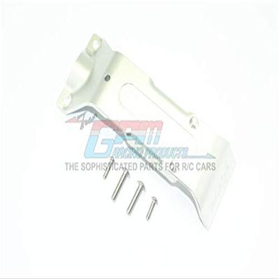 GPM For Traxxas E-Revo 2.0 VXL Brushless (86086-4) Upgrade Parts Aluminum Rear Skid Plate - 1Pc Set Silver