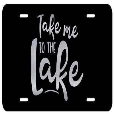 Camping Lake Outdoor Etched Front Vanity License Plates (Take Me to The Lake)
