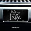 Camping Lake Outdoor Etched Front Vanity License Plates (Take Me to The Lake) view 2