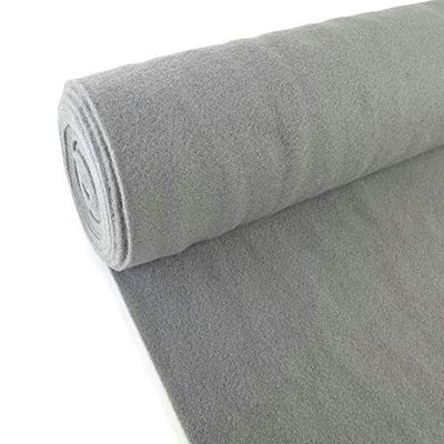 5 Yards Light Gray Upholstery Durable Un-Backed Automotive Trim Carpet 40" x15 FT Roll