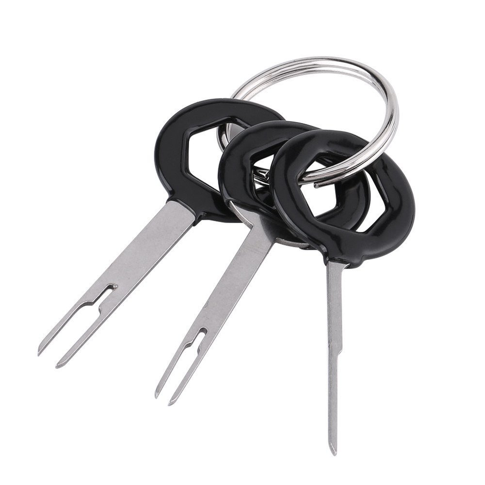3 Pcs Wire Terminal Removal Tool Set Electrical Terminal Remover Auto Car Plug Terminal Pin Removal Tool Kit Wire Connector Puller(Plastic Handle)