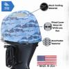Outerenvy Blue Digital Camo Outboard Motor Cover for Yam V6 4.2 F225-300HP [2009-2021] (Side Vents) | Made in USA to Stay on While You Run! | 102E view 2