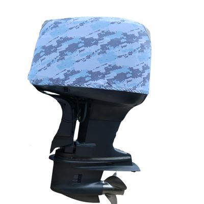 OUTERENVY Blue Digital Camo Outboard Motor Cover for Yam OX 66 V6 150-250 HP (2-Stroke) | Made in USA to Stay on While You Run! | 105E