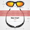 BELINOUS Polarized Motorcycle Riding Glasses Goggles for Men Foam Padding, Windproof Anti-dust Sunglasses w/ 4 Interchangeable Lens Kit & Case, Protective Eyewear for Driving Biking Day and Night view 2