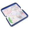 alavisxf xx CD Holder, 72 Capacity CD/DVD Case Holder Portable Wallet Storage Organizer Hard Plastic Protective Storage Holder for Car Travel(72 Capacity, Blue 72) view 3