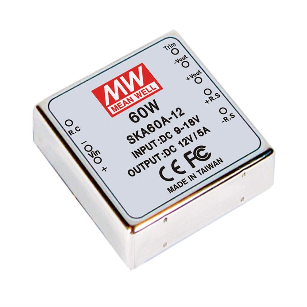 MEAN WELL SKA60B-12 12V 0.5~5.5A 60W DC-DC Regulated Single Output Converter DC/DC Converter