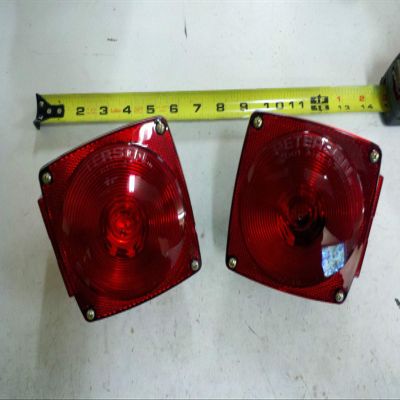 yan Trailer Light Stop Turn Tail Light Taillight Square Red 6 7 Function - Pair