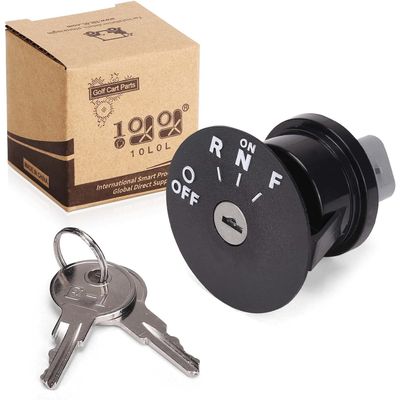 10L0L Starter Ignition Key Switch for EZGO RXV 2008-up Electric Golf Cart, OEM# 605637, 609682, 611283