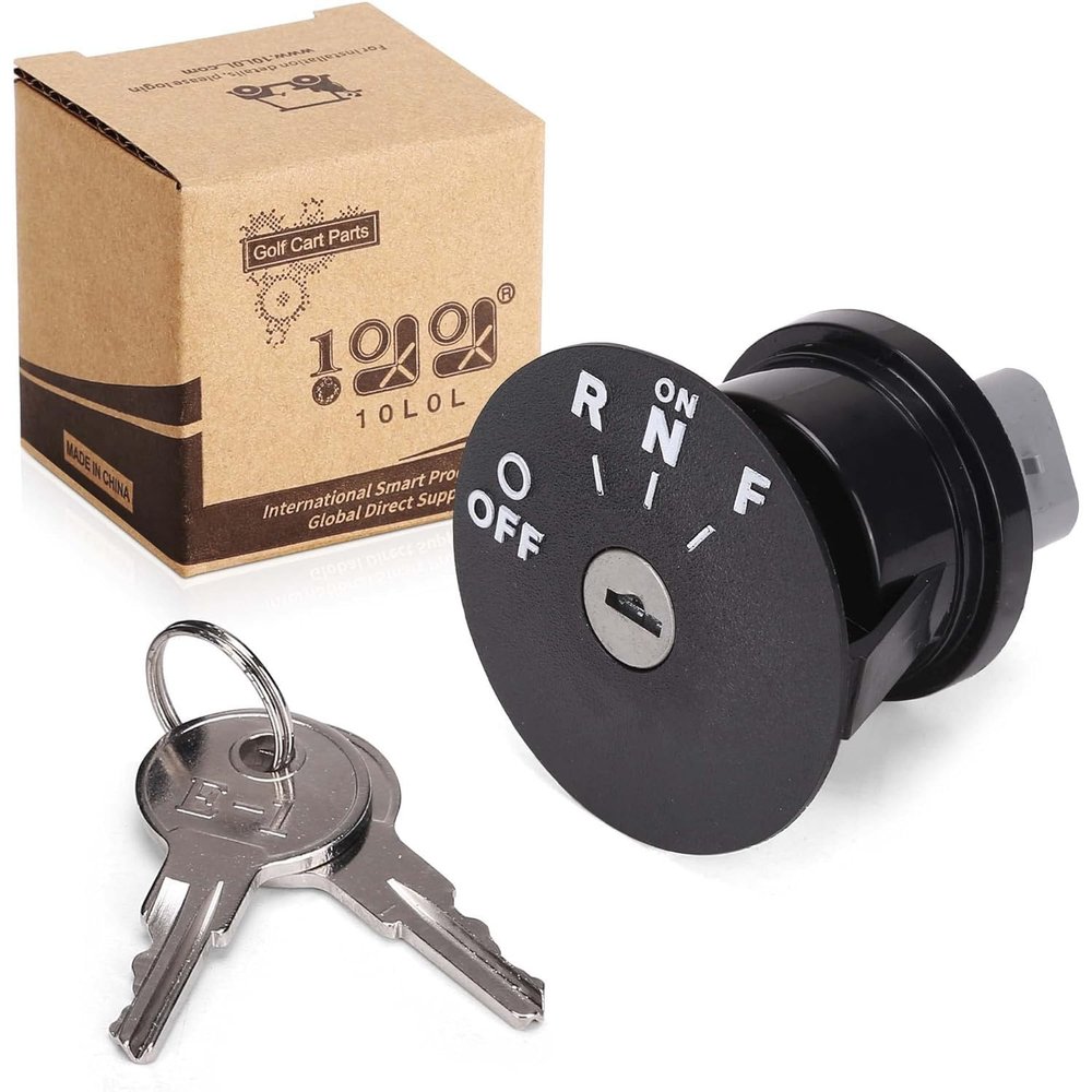 10L0L Starter Ignition Key Switch for EZGO RXV 2008-up Electric Golf Cart, OEM# 605637, 609682, 611283