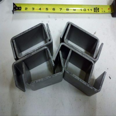 yan (8) Trailer Truck Stake Pocket Steel Weld-on 2x4 4ga Heavy Duty