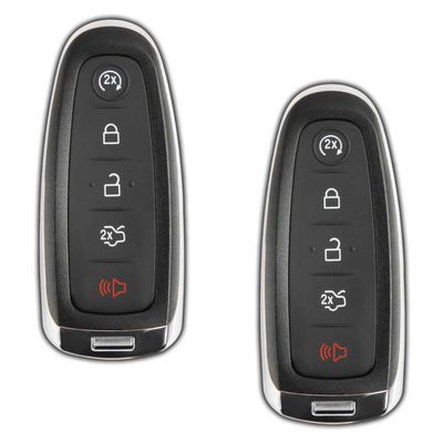2X KeylessOption Key Fob Replacement for 2011 2012 2013 2014 2015 2016 2017 2018 2019 2020 Ford Escape Explorer Focus Taurus Lincoln Navigator MKX Remote, 5-Button M3N5WY8609, Locksmith Required