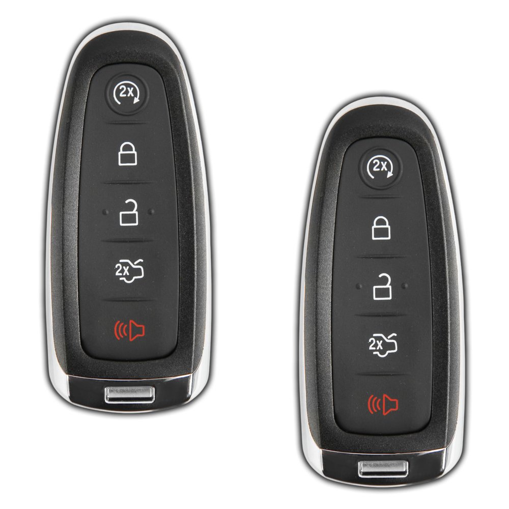 2X KeylessOption Key Fob Replacement for 2011 2012 2013 2014 2015 2016 2017 2018 2019 2020 Ford Escape Explorer Focus Taurus Lincoln Navigator MKX Remote, 5-Button M3N5WY8609, Locksmith Required