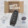 KeylessOption Key Fob Replacement for 2011 2012 2013 2014 2015 2016 2017 2018 2019 2020 Ford Escape Explorer Focus Taurus Lincoln Navigator MKX Remote, 5-Button M3N5WY8609, Locksmith Required view 3
