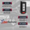 fits 2008-2016 Mitsubishi Outlander & Lancer Smart Key Fob Keyless Entry Remote (OUC644M-KEY-N) view 3