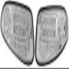 RHOX Golf Cart EZGO RXV Factory Style LED Headlight w/Bezels - Clear Lens view 1