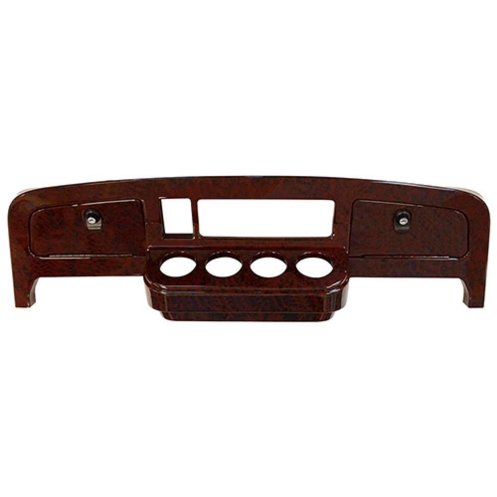 Red Hawk DASH-0010 Dash Compatible with/Replacement for E-Z-GO TXT 2014 and Newer 2-13/16" Cup Holder ID, Finish Dark Woodgrain Golf Carts