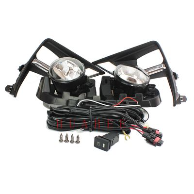 LED Bumper Fog Lamp Driving Light for Toyota Land Cruiser Prado FJ150 2018 /1Set w/Led Bulb + Wire + Switch + Bracket + Bezel HUAHEE_AP0409