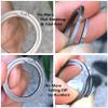 BANG TI Titanium Gear Side-Pushing Keyrings and Quick Release Keychain Hook Kit (H50+2K28) view 3