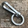BANG TI Titanium Gear Side-Pushing Keyrings and Quick Release Keychain Hook Kit (H50+2K28) view 4