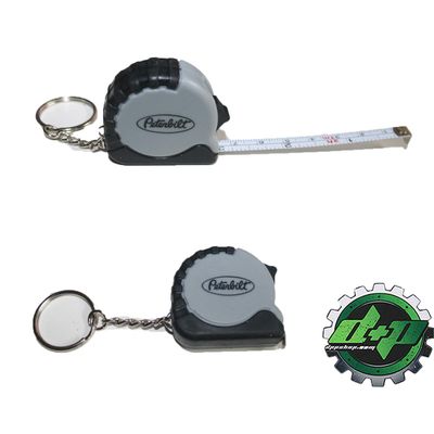 Diesel Power Plus Peterbilt semi Truck pete 18 Wheeler Trucker Key Chain Measuring Tape