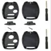 Key Fob Shell Case Fit for Honda Accord Crosstour Civic Odyssey CR-V CR-Z Fit Keyless Entry Remote Key Housing Replacement with Free Screwdriver Casing Only (Black 2 Pack) view 1