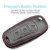 MECHCOS Compatible with Ford Maverick F-150 F-250 F-350 F-450 F-550 Super Duty Ranger Bronco Expedition EcoSport Escape Explorer Fusion F-650 F-750 Key Fob Cover Case Leather Protector Remote Holder view 2