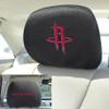 FANMATS 25015 Houston Rockets Embroidered Head Rest Cover Set - 2 Pieces view 2