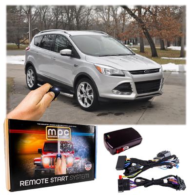 MPC Remote Start Kit Compatible with Ford Escape 2013 2014 2015 2016 || 100% Plug & Play Harness || NO Wire Splicing! || Press OEM Fob 3X to Start || USA Based Tech Support