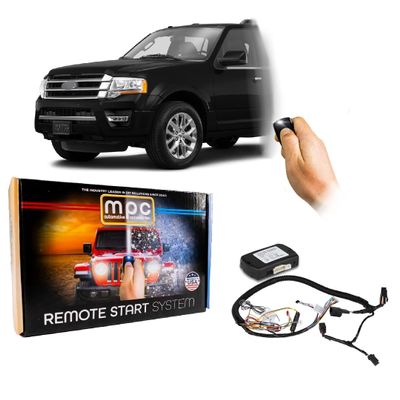 MPC Factory Remote Activated Remote Start Kit Compatible with 2015-2017 Ford Expedition -Plug & Play -Firmware Preloaded