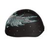 Helmetra Rhinestone Helmet Cover for Riders, Blue Tribal Wings and Heart Stylish Helmet Cover for Women, Riding Helmet Cover, Motorcycle Accessories view 4