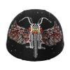 Helmetra Orange Bike with Angel Wings Bling Rhinestone Custom Helmet Cover,Helmet Skin, Half Helmet Cover view 1